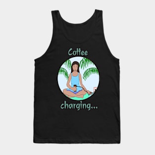 Coffee charging girl Tank Top